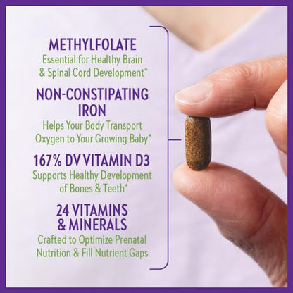 New Chapter Advanced Perfect Prenatal Vitamins, 48ct, Made with Organic New Chapter