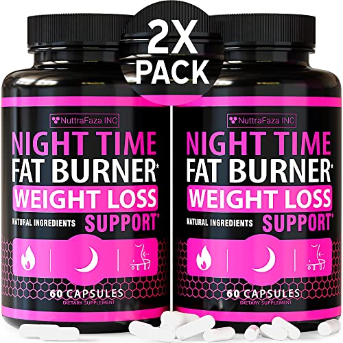 (2 Pack) Night Time Weight Loss Pills for Women Belly Fat Burner for Women NuttraFaza INC