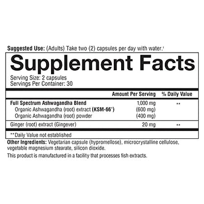 Youtheory ashwagandha Capsule, Helps Maintain Normal cortisol Level, Helps Reduce Youtheory