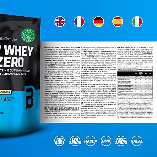BioTechUSA Iso Whey Zero, Lactose, Gluten, Sugar Free, Premium Whey Protein Isolate, 500 g BioTechUSA