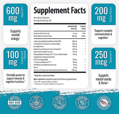 1 Body Brain Supplements for Memory and Focus - Support Healthy Brain 1 Body