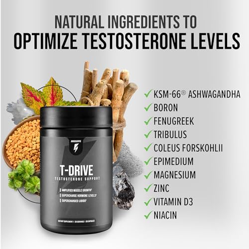 InnoSupps : T-Drive | Testosterone Booster | Amplify Muscle Growth | KSM-66 Ashwagand InnoSuppsBuy Supplements Australia
