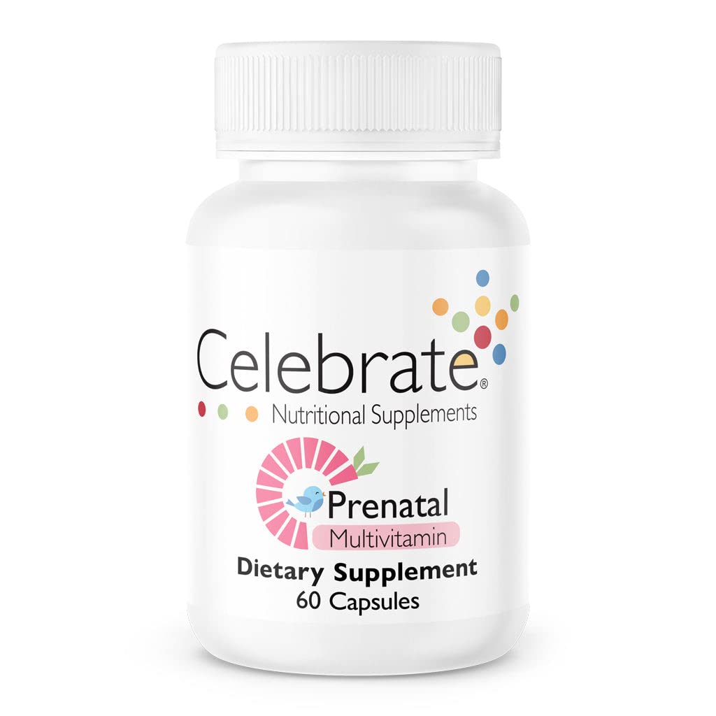 Celebrate Vitamins Bariatric Prenatal Multivitamin Capsules with Folate (Folic Acid), Vitamin A Celebrate Bariatric Supplements