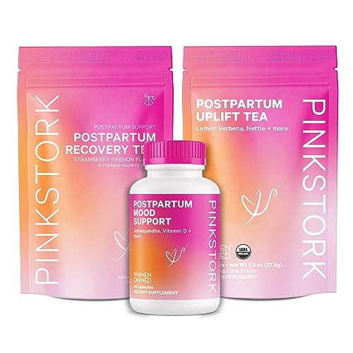 Pink Stork Postpartum Essentials for Hormone Balance, Recovery, and Mood Support for Women Pink Stork