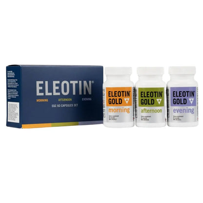Eleotin Gold Capsules Value Pack Set for Balanced Metabolic Health | Healthy Circulation | Premium Herbal Ingredients | 3 Bottles of Different Formula | 60 Capsules Each Eleotin buy supplements Au