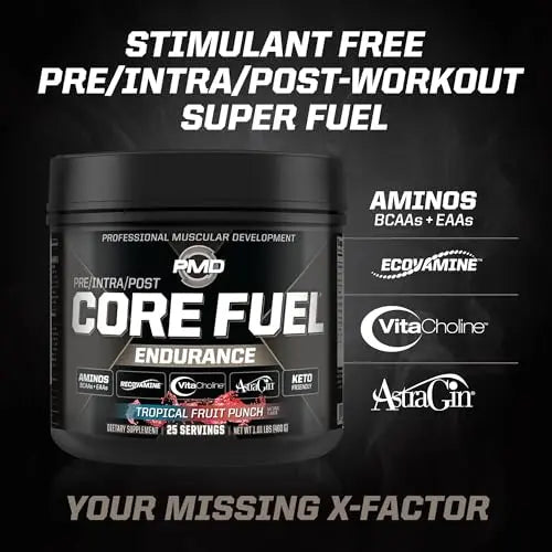 PMD Sports Core Fuel Endurance, Performance & Recovery - BCAAs, EAAs, Beta Alanine PMD