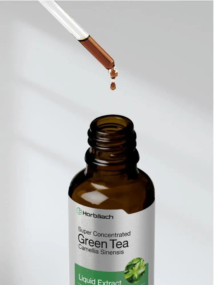 Green Tea Extract Liquid | 2 Fl Oz | Alcohol Free, Vegetarian Tincture | Super Concentrated Horbäach