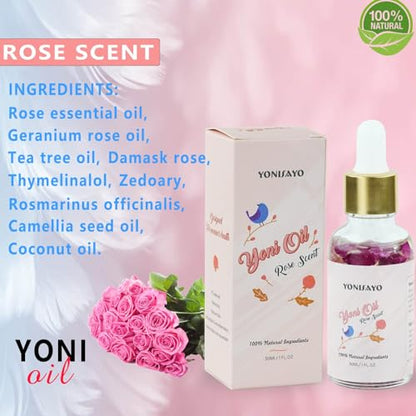 Yoni Wash & Yoni Oil & Yoni Soap for Women Set, 5.29oz Yoni Soap Bar, 2 * 30ml Feminine Oil, 6.7 fl.oz yonisayo