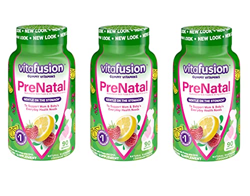 Vitafusion Prenatal, Gummy Vitamins IyVNst, 3Pack (90 Count) Vitafusion