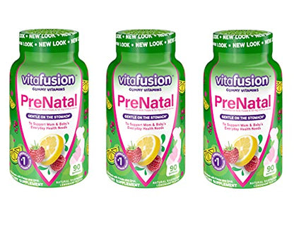 Vitafusion Prenatal, Gummy Vitamins IyVNst, 3Pack (90 Count) Vitafusion