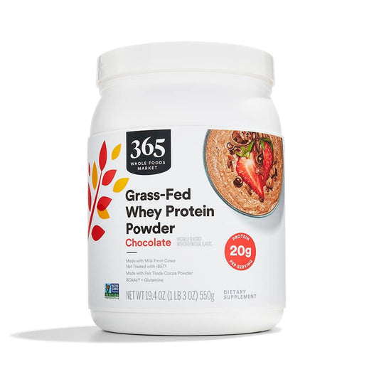 365 by Whole Foods Market, Chocolate Grass Fed Whey Protein, 19.4 Ounce 365 by Whole Foods Market