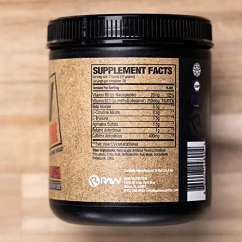 RAW Preworkout Extreme | High Stimulant Preworkout Powder Drink, Extreme Energy RAW