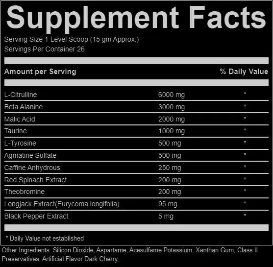 STIMJungle Essential Preworkout •Insane Energy •6G L-Citrulline •3G Beta Alanine STIMJungle
