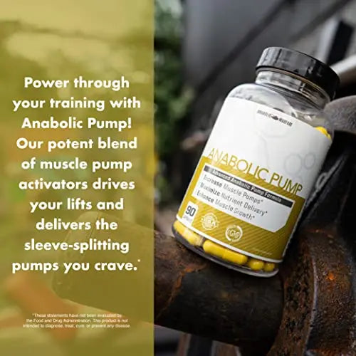 Anabolic Pump, Advanced Pump Formula, Increase Muscle Pumps, Maximize Nutrient Anabolic Warfare