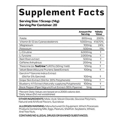 AML ADVANCED MOLECULAR LABS Preworkout, Performance Enhancer, Increases Drive AML ADVANCED MOLECULAR LABS