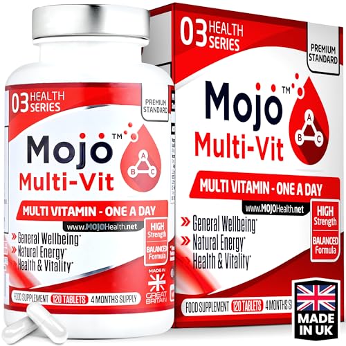 𝗠𝗢𝗝𝗢™ 𝗠𝘂𝗹𝘁𝗶-𝗩𝗜𝗧 - 𝟭𝟮𝟬𝘅 '𝗢𝗻𝗲 𝗮 𝗗𝗮𝘆' 𝗠𝘂𝗹𝘁𝗶-𝗩𝗶𝘁𝗮𝗺𝗶𝗻 & Minerals for Women Men - Enhance Mojo