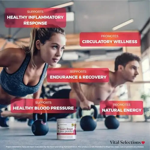 Vital Selections 100% Organic Beet Root Juice Powder, Highest Purity and Potency Vital Selections