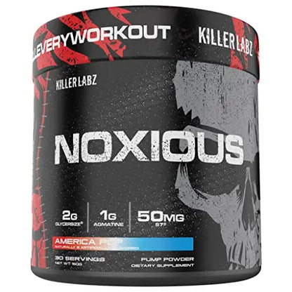 Noxious Extreme Nitric Oxide Booster Pump Pre-Workout Powder | Endurance and Muscle KILLER LABZ