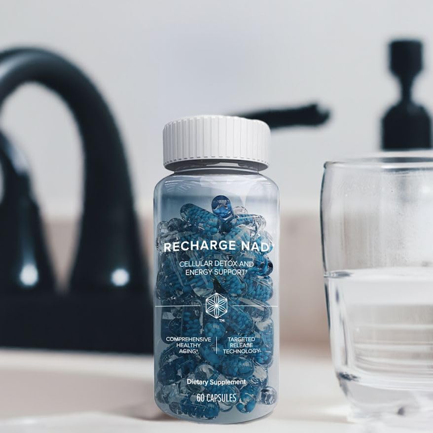 Isagenix Recharge NAD - Cellular Detox, Comprehensive Healthy Aging, and Energy Support - 1 Bottle - 60 ct Targeted Release Capsules IsagenixBuy Supplements Australia