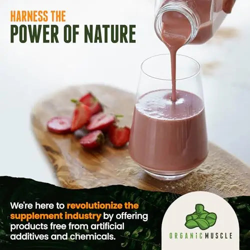 Organic Muscle Superfood Pre Workout Powder for Men & Women, Passionfruit Guava Organic Muscle