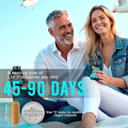 Adndale NAD Supplement. Longevity Formula with Liposomal NAD+, Trans Resveratrol, Urolithin-A, Berberine, CoQ10. NMN Supplement Alternative. 90 Count AdndaleBuy Supplements Australia