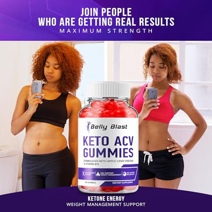 (2 Pack) Belly Blast Keto ACV Gummies - Keto Belly Blast ACV Advanced Formula Belly Blast Rillvo