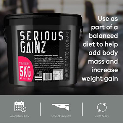 The Bulk Protein Company, SERIOUS GAINZ - Whey Protein Powder - Weight Gain, Mass Gainer The Bulk Protein Company