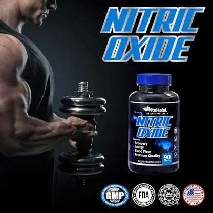 VitaHalal Nitric Oxide Supplement - Powerful Nitric Oxide Booster for Men to Support Blood VitaHalal