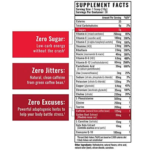 Wilderness Athlete - Energy & Focus | Energy Pre Workout for Women & Men - Energy Wilderness Athlete