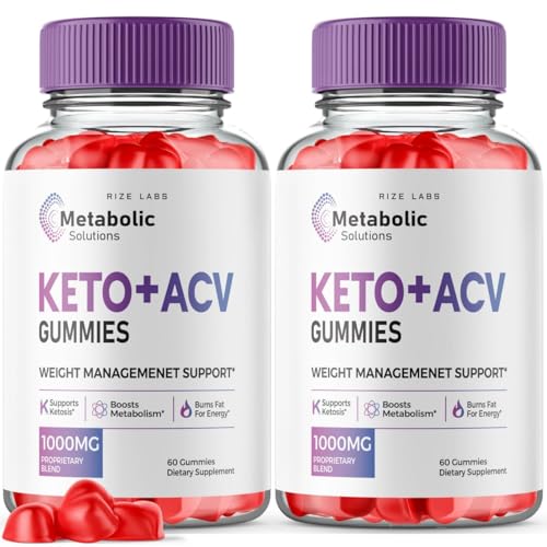 (2 Pack) Metabolic Solutions Keto ACV Gummies, Metabolic Solutions Keto+ACV Gummies rize labs