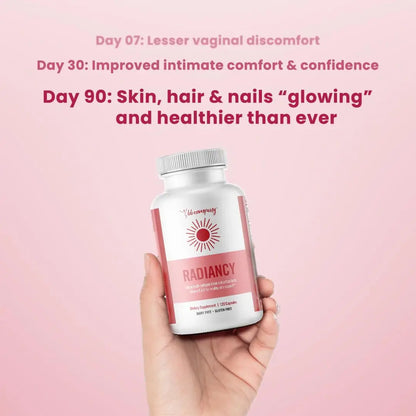 BB Company Radiancy | Vaginal Probiotics for Vaginal Dryness, pH Balance | Fights Itch, Odor | Anti-Aging | Hyaluronic Acid, Probiotics BB Company