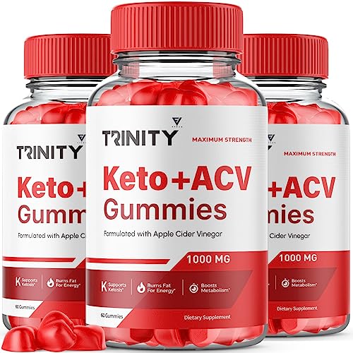 (3 Pack) Trinity Keto, Trinity Keto ACV Gummies - Trinity Keto ACV Gummies Advanced Apple Fyvus