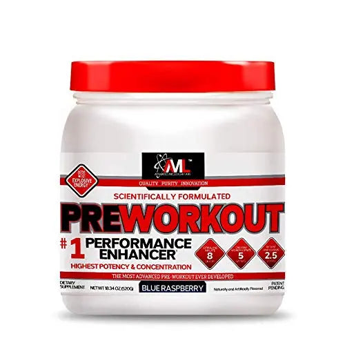Advanced Molecular Labs - Pre Workout Powder, Increases Drive, Performance Enhancer AML ADVANCED MOLECULAR LABS