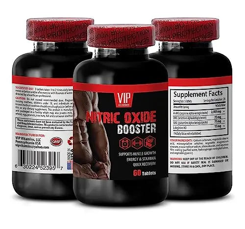 muscle pills - NITRIC OXIDE PRE WORKOUT 2400MG - nitric oxide supplements for men VIP VITAMINS