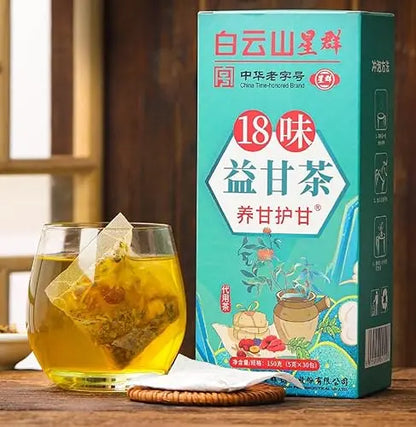 18 Flavors Liver Care Tea,Tea Extracted From 18 Kinds of Herbs Nourish The Liver and Protect HuaQing