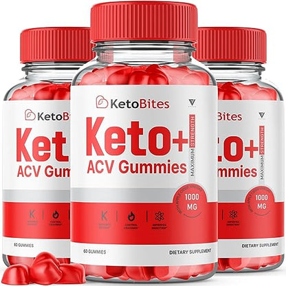 (3 Pack) Keto Bites ACV Gummies, KetoBites Keto ACV Gummies Advanced Weight Loss Fyvus