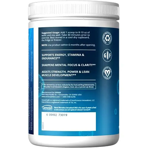 MRM Nutrition Driven Pre-Workout Powder | Blood Orange Flavored | 125mg Caffeine MRM