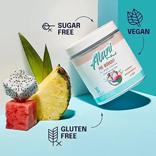 Alani Nu Island Crush Pre Workout and BCAA Hawaiian Shaved Ice Post Workout Powder Alani Nu