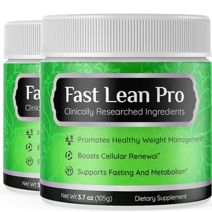 (2 Pack) Fast Lean Pro Advanced Formula Supplement Powder - Fast Lean Pro Hydrating S.O Labs