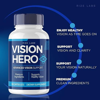(5 Pack) Vision Hero Capsules - Vision Hero Eye Health Supplement for Healthy rize labs