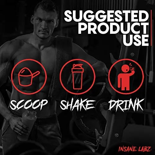 Insane Labz Psychotic Clear, Fully Disclosed, Clinically Dosed Pre Workout Powder Insane Labz