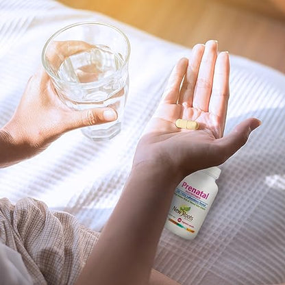 NEW ROOTS HERBAL Prenatal Complete MultiVitamin (90 Veg Caps) - with Biotin, Iron & Folate NEW ROOTS HERBAL