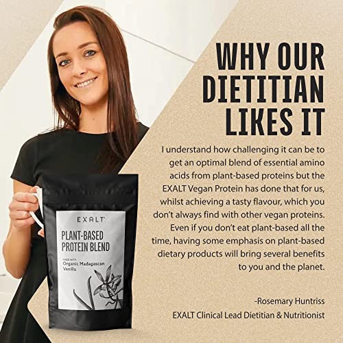 EXALT Vegan Protein Powder - 100% Plant-Based – Gluten Free - Keto Friendly EXALT