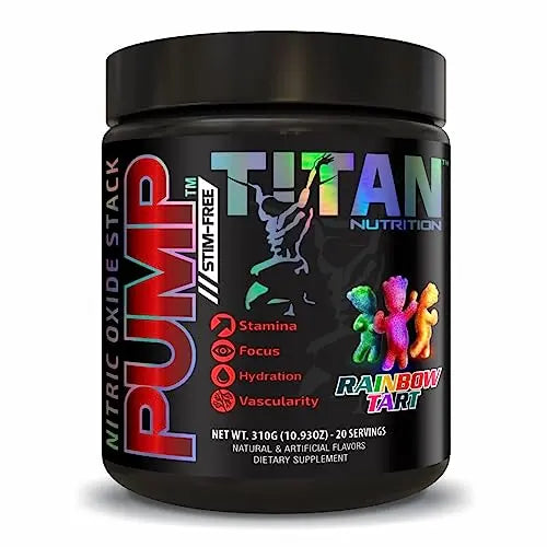 Pump- Nitric Oxide Boosting Stack Stim Free: Loaded with Citruline Malate for Maximum Titan Nutrition