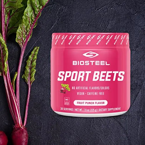 BioSteel Sports Beets Pre-Workout Powder, Non-GMO Formula, Fruit Punch, 30 Servings BioSteel Sports