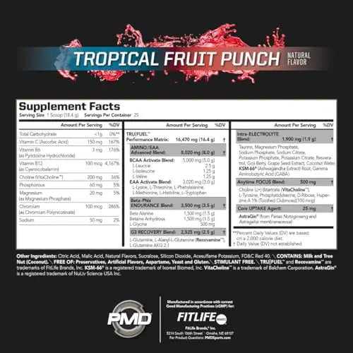 PMD Sports Core Fuel Endurance, Performance & Recovery - BCAAs, EAAs, Beta Alanine PMD