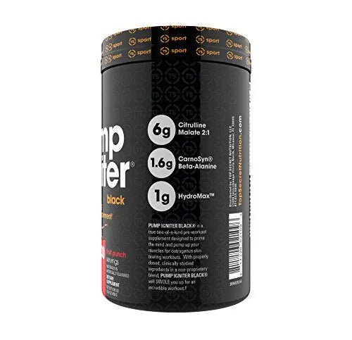Top Secret Nutrition Pump Igniter Black, Fruit Punch, 30 Serving Top Secret Nutrition
