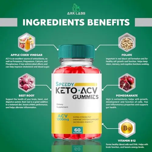(2 Pack) Speedy Keto ACV Gummies, Speedy Keto ACV, Speedy Keto Gummies, Speedy Keto Ark Labs